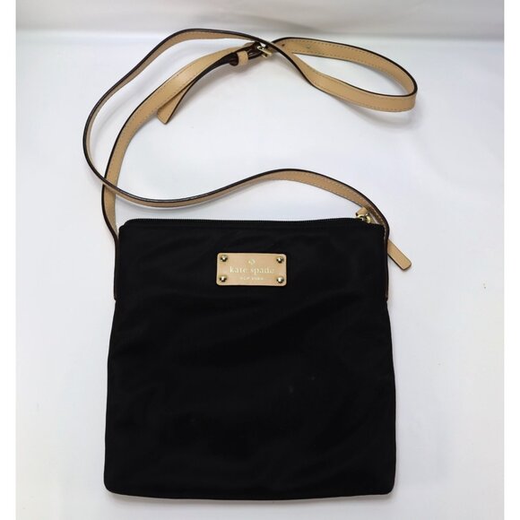 kate spade Handbags - Kate Spade New York Kennedy Park Tess Crossbody Bag‎ Purse Black Nylon Leather